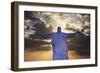 Statue of Christ the Redeemer at Sunset, Corcovado, Rio De Janeiro, Brazil, South America-Angelo-Framed Photographic Print