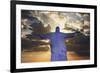 Statue of Christ the Redeemer at Sunset, Corcovado, Rio De Janeiro, Brazil, South America-Angelo-Framed Photographic Print