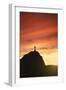 Statue of Christ the Redeemer at Sunset, Corcovado, Rio De Janeiro, Brazil, South America-Angelo-Framed Premium Photographic Print