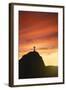 Statue of Christ the Redeemer at Sunset, Corcovado, Rio De Janeiro, Brazil, South America-Angelo-Framed Photographic Print