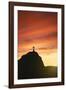 Statue of Christ the Redeemer at Sunset, Corcovado, Rio De Janeiro, Brazil, South America-Angelo-Framed Photographic Print