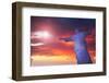 Statue of Christ the Redeemer at Sunset, Corcovado, Rio De Janeiro, Brazil, South America-Angelo-Framed Photographic Print