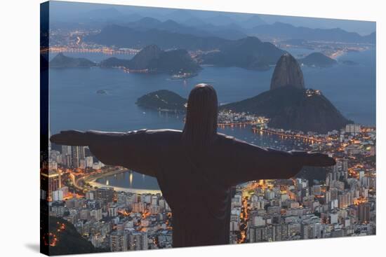 Statue of Christ the Redeemer, Corcovado, Rio De Janeiro, Brazil, South America-Angelo-Stretched Canvas