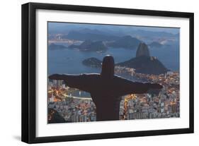 Statue of Christ the Redeemer, Corcovado, Rio De Janeiro, Brazil, South America-Angelo-Framed Photographic Print