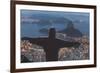 Statue of Christ the Redeemer, Corcovado, Rio De Janeiro, Brazil, South America-Angelo-Framed Photographic Print