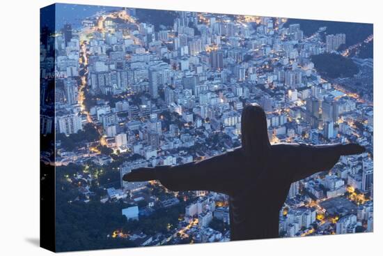 Statue of Christ the Redeemer, Corcovado, Rio De Janeiro, Brazil, South America-Angelo-Stretched Canvas