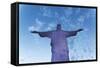 Statue of Christ the Redeemer, Corcovado, Rio De Janeiro, Brazil, South America-Angelo-Framed Stretched Canvas