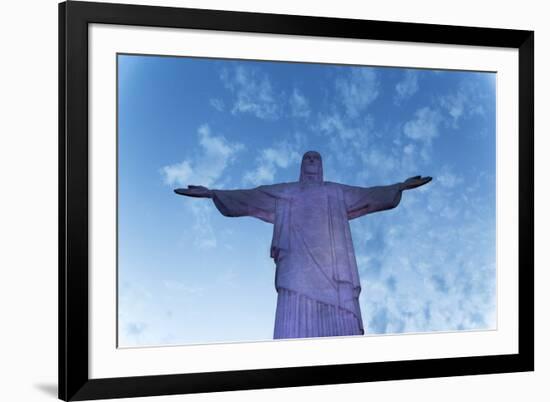 Statue of Christ the Redeemer, Corcovado, Rio De Janeiro, Brazil, South America-Angelo-Framed Photographic Print