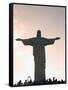 Statue of Christ the Redeemer, Corcovado, Rio De Janeiro, Brazil, South America-Angelo Cavalli-Framed Stretched Canvas