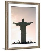 Statue of Christ the Redeemer, Corcovado, Rio De Janeiro, Brazil, South America-Angelo Cavalli-Framed Photographic Print