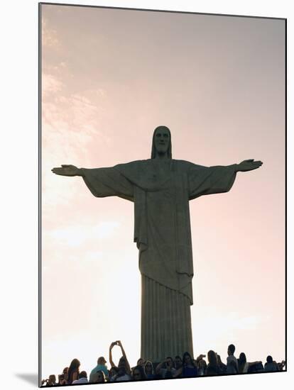 Statue of Christ the Redeemer, Corcovado, Rio De Janeiro, Brazil, South America-Angelo Cavalli-Mounted Photographic Print