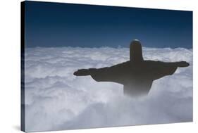 Statue of Christ the Redeemer Rising Above the Clouds-Angelo-Stretched Canvas
