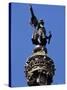 Statue of Christopher Columbus, Barcelona, Catalonia, Spain-Peter Scholey-Stretched Canvas