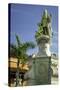 Statue of Christopher Columbus, Old City, Cartagena, Colombia-Jerry Ginsberg-Stretched Canvas