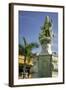 Statue of Christopher Columbus, Old City, Cartagena, Colombia-Jerry Ginsberg-Framed Photographic Print