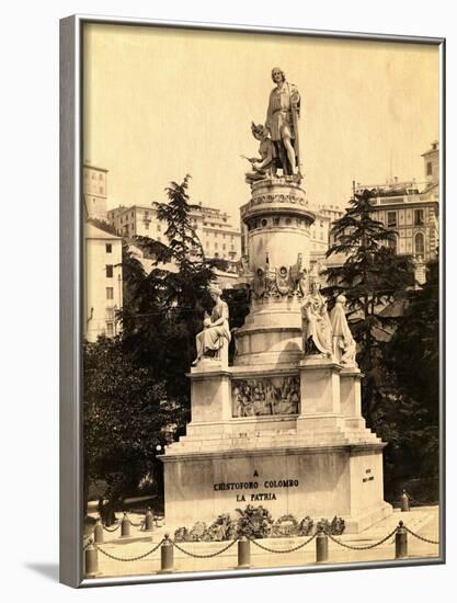 Statue of Christopher Columbus-null-Framed Photographic Print