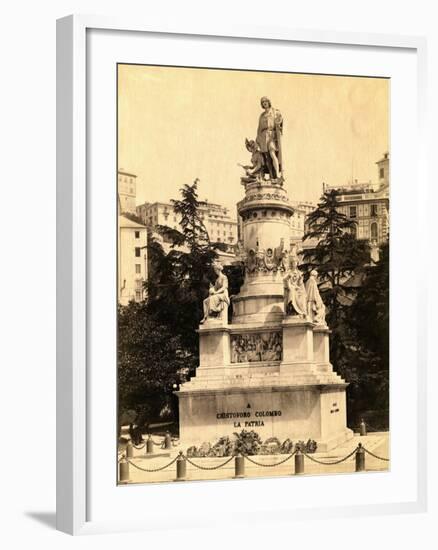 Statue of Christopher Columbus-null-Framed Photographic Print