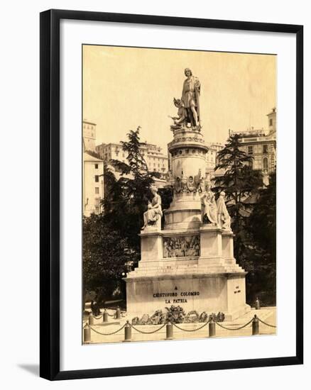 Statue of Christopher Columbus-null-Framed Photographic Print