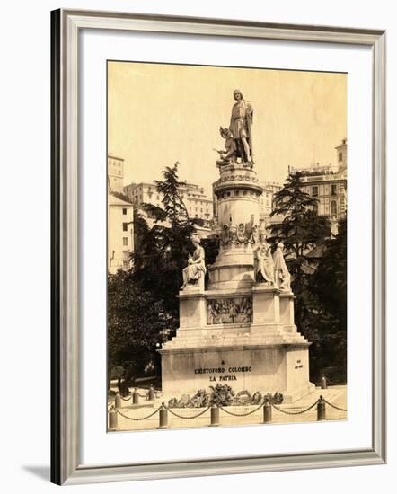 Statue of Christopher Columbus-null-Framed Photographic Print