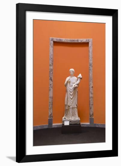 Statue of Concordia Augusta, from Pompeii, Displayed at National Archaeological Museum-Eleanor Scriven-Framed Photographic Print