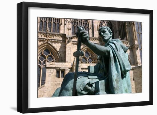 Statue of Constantine the Great, York, North Yorkshire-Peter Thompson-Framed Photographic Print