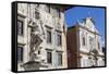 Statue of Cosimo I, The Knight's Palace, and The Church of Saint Stephen of The Knights, Piazza dei-John Guidi-Framed Stretched Canvas