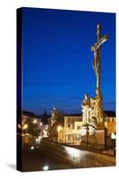 Statue of Crucified Jesus Christ on Kamenny Most-Richard Nebesky-Stretched Canvas
