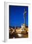 Statue of Crucified Jesus Christ on Kamenny Most-Richard Nebesky-Framed Photographic Print