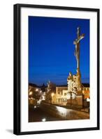 Statue of Crucified Jesus Christ on Kamenny Most-Richard Nebesky-Framed Photographic Print