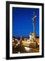 Statue of Crucified Jesus Christ on Kamenny Most-Richard Nebesky-Framed Photographic Print