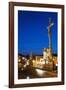 Statue of Crucified Jesus Christ on Kamenny Most-Richard Nebesky-Framed Photographic Print