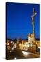 Statue of Crucified Jesus Christ on Kamenny Most-Richard Nebesky-Stretched Canvas