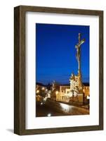 Statue of Crucified Jesus Christ on Kamenny Most-Richard Nebesky-Framed Photographic Print