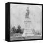Statue of Daniel Webster, Central Park, New York, USA-null-Framed Stretched Canvas