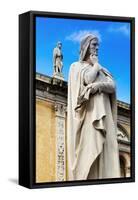 Statue of Dante Alighieri-Nico-Framed Stretched Canvas