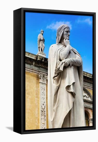 Statue of Dante Alighieri-Nico-Framed Stretched Canvas