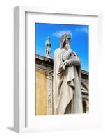 Statue of Dante Alighieri-Nico-Framed Photographic Print