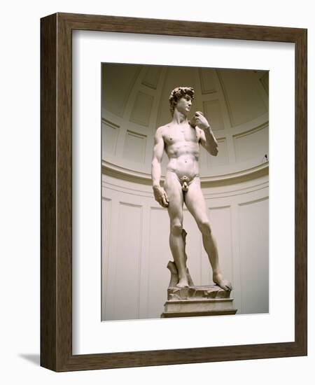 Statue of David, Accademia Gallery, Florence, Italy-Peter Thompson-Framed Photographic Print