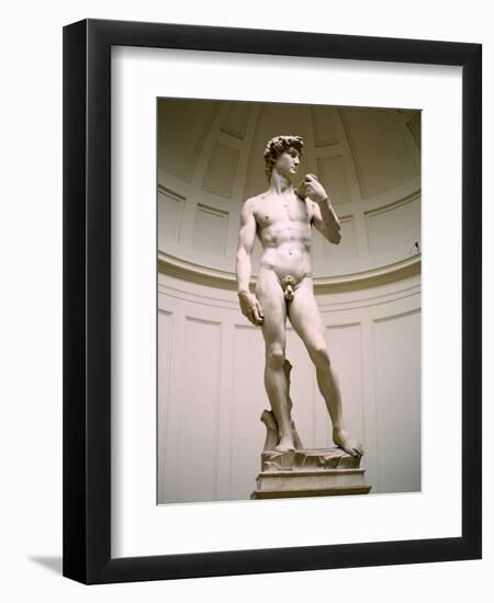 Statue of David, Accademia Gallery, Florence, Italy-Peter Thompson-Framed Photographic Print