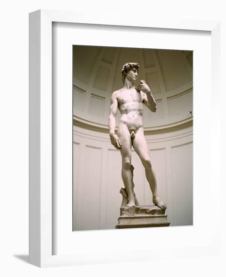 Statue of David, Accademia Gallery, Florence, Italy-Peter Thompson-Framed Photographic Print