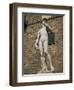 Statue of David by Michelangelo in the Piazza Della Signoria in Florence, Tuscany, Italy-Lightfoot Jeremy-Framed Photographic Print