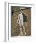 Statue of David by Michelangelo in the Piazza Della Signoria in Florence, Tuscany, Italy-Lightfoot Jeremy-Framed Photographic Print