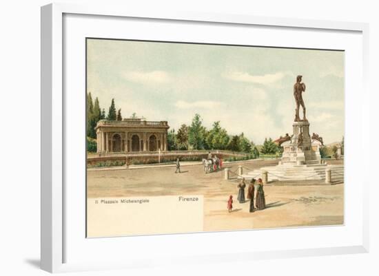 Statue of David, Florence, Italy-null-Framed Art Print