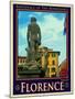 Statue of David, Piazza Della Signoria, Florence Italy 3-Anna Siena-Mounted Giclee Print