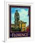 Statue of David, Piazza Della Signoria, Florence Italy 3-Anna Siena-Framed Giclee Print