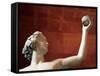 Statue of Dionysus, God of Wine and Patron of Wine Making-null-Framed Stretched Canvas