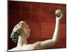 Statue of Dionysus, God of Wine and Patron of Wine Making-null-Mounted Photographic Print