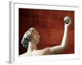 Statue of Dionysus, God of Wine and Patron of Wine Making-null-Framed Photographic Print