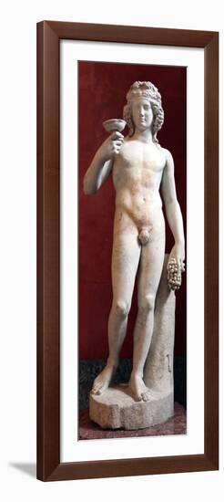 Statue of Dionysus, God of Wine and Patron of Wine Making-null-Framed Photographic Print