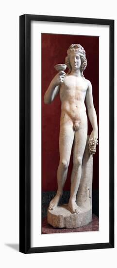 Statue of Dionysus, God of Wine and Patron of Wine Making-null-Framed Photographic Print